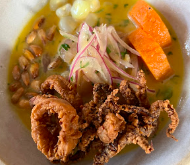 Llama Inn signature dishes Fried Chicken, Fermented Soybean, Aji
Bolivian Marching Punch
El Chapo